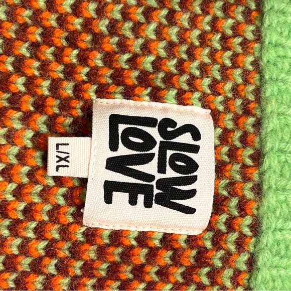 The Slow Love Gilet Green Leopard Print Vest SZ-L/XL - Picture 8 of 10